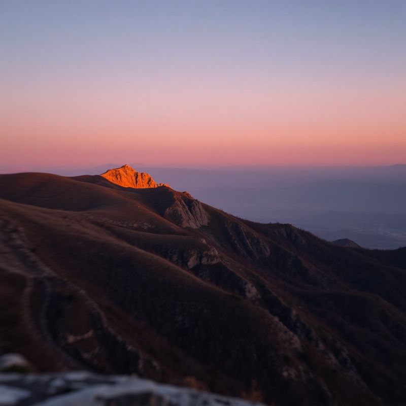 Lumină caldă de seară peste creasta Carpaților, o imagine a stabilității pe termen lung